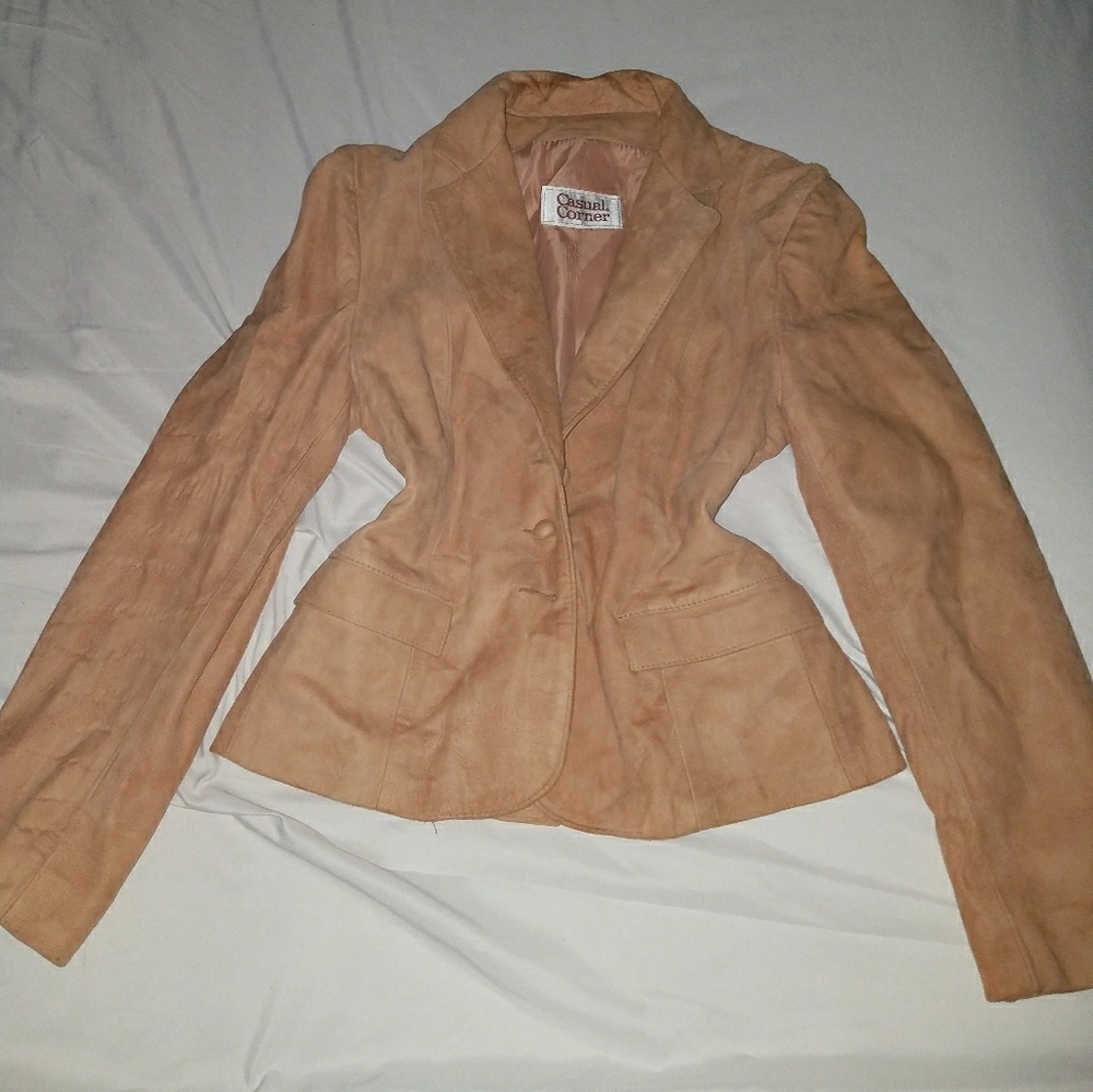 Beige Casual Corner Blazer